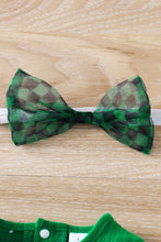 Load image into Gallery viewer, Girls Checkered Bow Detail Spliced Dress
