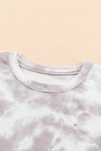Load image into Gallery viewer, Tie-Dye Round Neck Short Sleeve Tunic Tee
