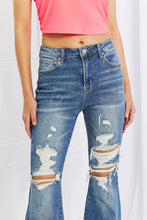 Load image into Gallery viewer, RISEN The Hazel Distressed Flare Jean

