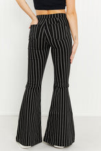 Load image into Gallery viewer, Kancan Blakely Pinstripe High-Rise Super-Flare Jeans
