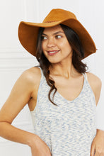 Load image into Gallery viewer, Fame Forever My Moment Suede Fedor Hat in Brown
