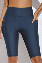Load image into Gallery viewer, Full Size Swim Biker Shorts with Pockets
