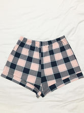 Load image into Gallery viewer, Plus Size Plaid Drawstring Elastic Waist Cuffed Shorts
