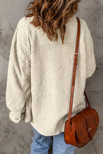 Load image into Gallery viewer, Button Front Teddy Jacket with Pockets
