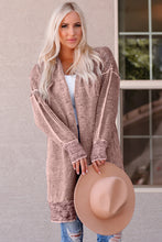 Load image into Gallery viewer, Heathered Open Front Longline Cardigan DIBS l HEATHERED
