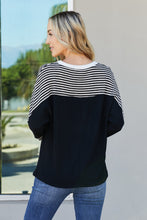 Load image into Gallery viewer, Sew In Love Full Size Striped Dolman Sleeve Knit Top
