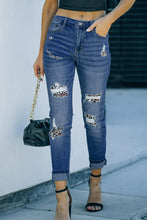Load image into Gallery viewer, Patchwork Skinny Jeans with Pockets DIBS PATCHWORK
