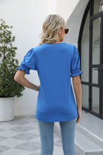 Load image into Gallery viewer, Square Neck Flounce Sleeve Top
