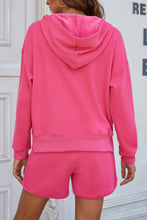 Load image into Gallery viewer, Split Hoodie&amp;Short Pant Lounge Set
