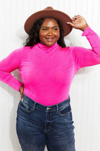 Load image into Gallery viewer, White Birch Mountain Views Full Size Slink Knit Turtleneck Bodysuit
