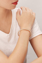 Load image into Gallery viewer, 18K Gold-Plated Rhinestone Open Bracelet
