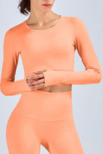 Load image into Gallery viewer, Breathable Cropped Long Sleeve Sports Top
