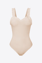 Load image into Gallery viewer, Ribbed Ruffle Trim Sleeveless Bodysuit
