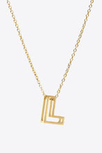 Load image into Gallery viewer, K to T Letter Pendant Necklace DIBS K-T
