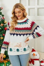 Load image into Gallery viewer, Christmas Tree Raglan Sleeve Sweater
