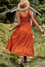 Load image into Gallery viewer, Smocked Square Neck Tiered Dress
