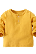 Load image into Gallery viewer, Baby Long Sleeve Henley and Pants Set
