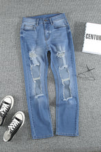 Load image into Gallery viewer, Distressed Acid Wash Jeans with Pockets
