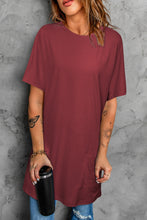 Load image into Gallery viewer, Round Neck Short Sleeve Tunic Tee
