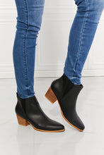 Load image into Gallery viewer, MMShoes Back At It Point Toe Bootie in Black
