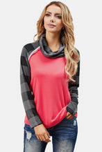 Load image into Gallery viewer, Contrast Striped Turtle Neck Tee
