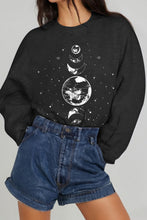Load image into Gallery viewer, Simply Love Full Size Earth &amp; Moon Graphic Sweatshirt
