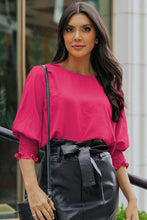 Load image into Gallery viewer, Pretty Blouse Dolman Style Smocked Cuff Detail
