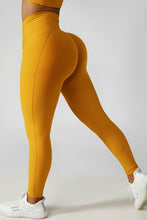 Load image into Gallery viewer, Crossover Waist Seamless Yoga Leggings
