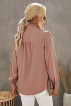 Load image into Gallery viewer, Frilled Trim Button Down Shirt
