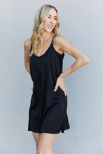 Load image into Gallery viewer, Zenana Spaghetti Strap Slit Mini Dress
