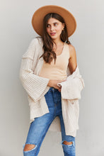 Load image into Gallery viewer, Very J Exposed Seam Flare Sleeve Open Front Cardigan
