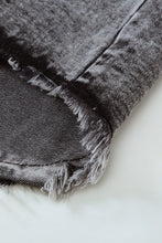 Load image into Gallery viewer, Raw Hem Button Down Denim Jacket with Breast Pockets
