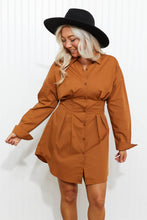 Load image into Gallery viewer, HYFVE Whisked Away Button-Up Shirt Dress
