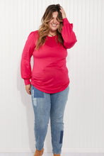 Load image into Gallery viewer, Acting Pro Asheville Full Size Balloon Sleeve Top
