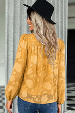 Load image into Gallery viewer, Floral Applique Puff Sleeve Blouse
