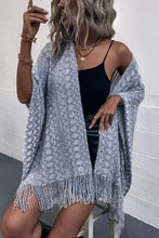 Load image into Gallery viewer, Fringe Hem Open Front Poncho
