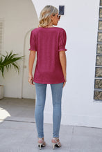 Load image into Gallery viewer, Flounce Sleeve V-Neck Tee
