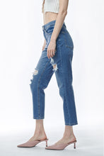 Load image into Gallery viewer, Muselooks High Waist Distressed Cropped Jeans
