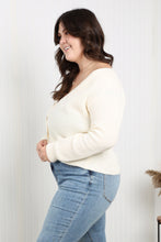 Load image into Gallery viewer, Heimish Full Size Button Front Ribbed Cardigan
