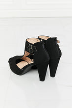 Load image into Gallery viewer, Forever Link Jive With Me Laser Cut Peep Toe T-Strap Heels
