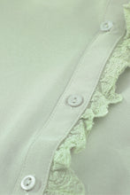 Load image into Gallery viewer, Frilled Trim Button Down Shirt
