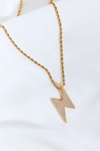 Load image into Gallery viewer, GNJ MANUFACTURING Cubic Zirconia Lightning Pendant Necklace
