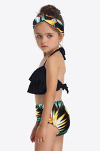 Load image into Gallery viewer, Printed Layered Halter Neck Two-Piece Swim Set
