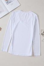 Load image into Gallery viewer, Lace Trim Ribbed Top
