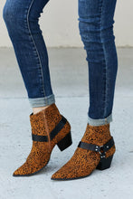 Load image into Gallery viewer, Qupid Animal Print Faux Suede PU Booties
