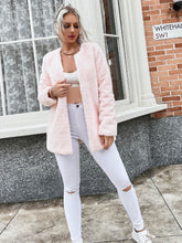 Load image into Gallery viewer, Open Front Longline Teddy Jacket
