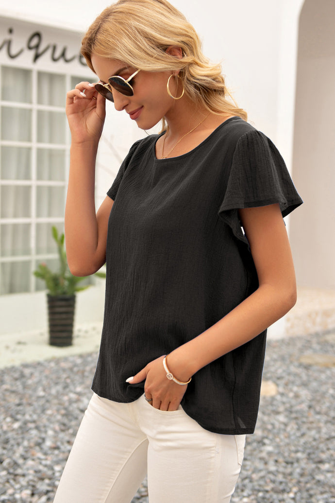 Knotted Cut Out Back Top