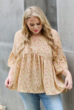 Load image into Gallery viewer, Celeste Bring Me Flowers Full Size Floral Tunic Top
