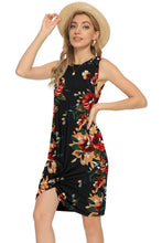 Load image into Gallery viewer, Tie-Dye Twisted Round Neck Sleeveless Dress
