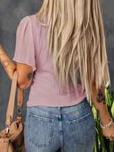 Load image into Gallery viewer, V Neck Flutter Sleeve Top

